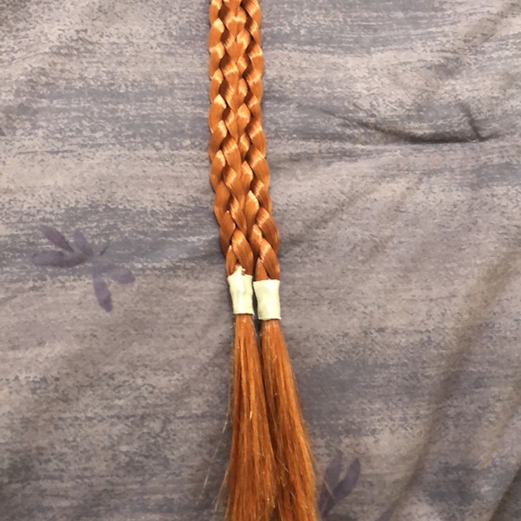 Anna/Frozen - Clip on hair braids. Look like Anna from Frozen. Good condition. - Picture 5 of 5